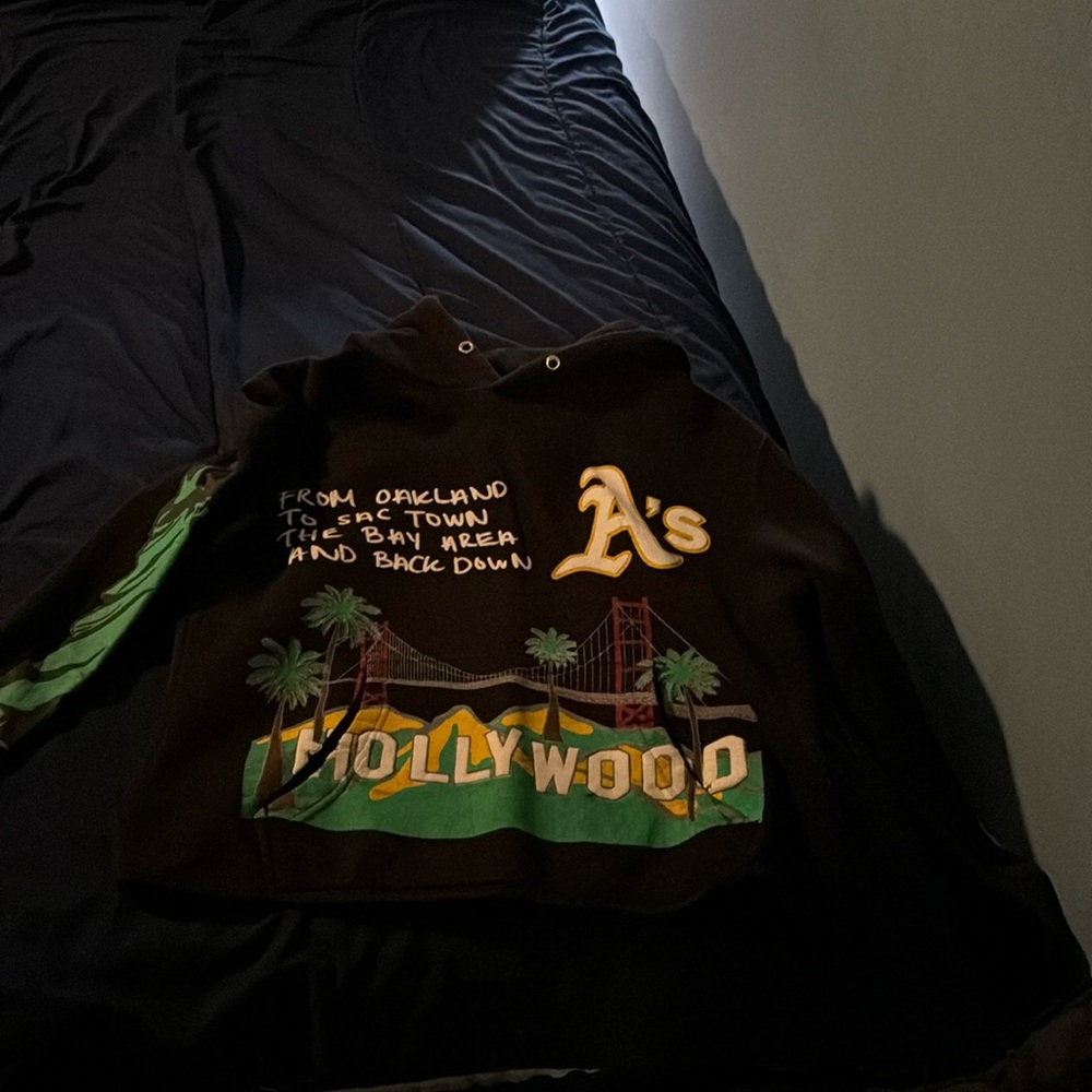 A men’s small hooded sweatshirt